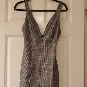 Forever 21 Monochrome Checkered Mini Dress
